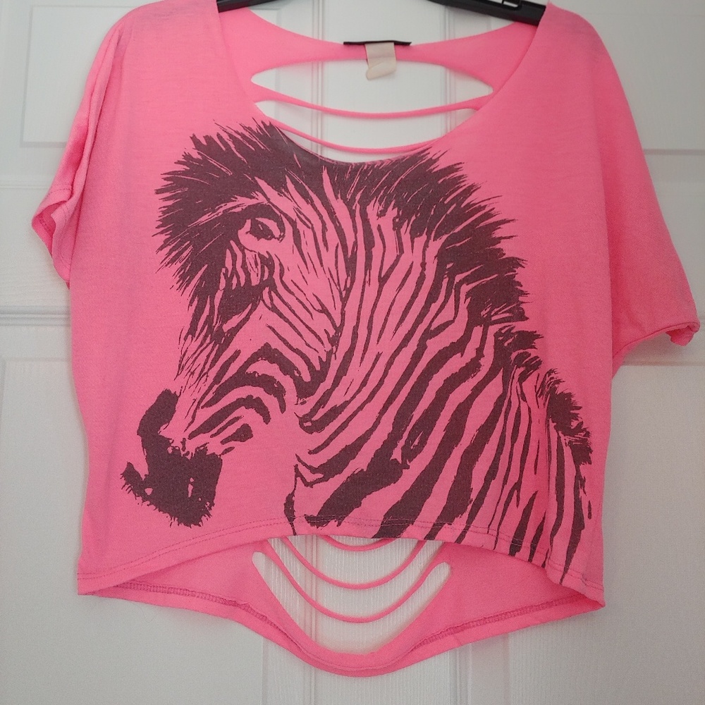 Zebra crop top